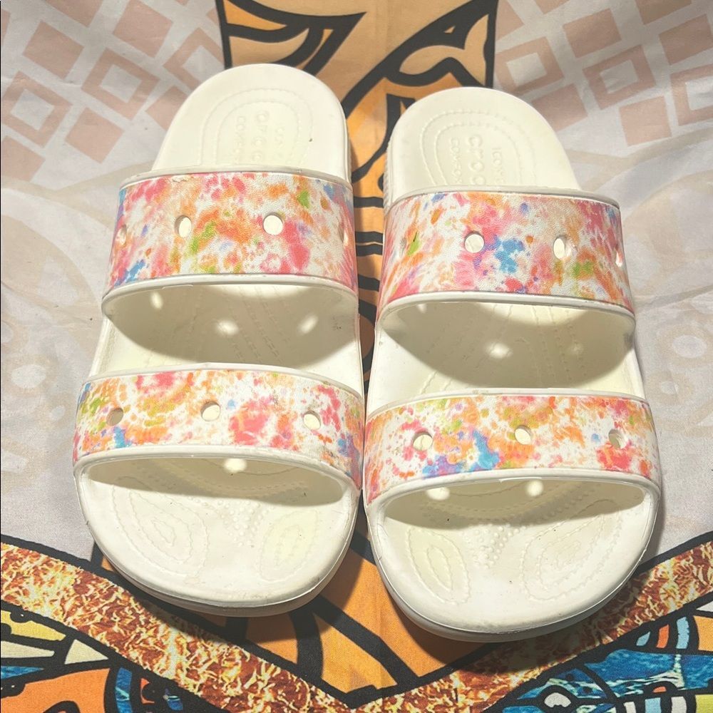 CROCS Women's Colorful Slide Sandals